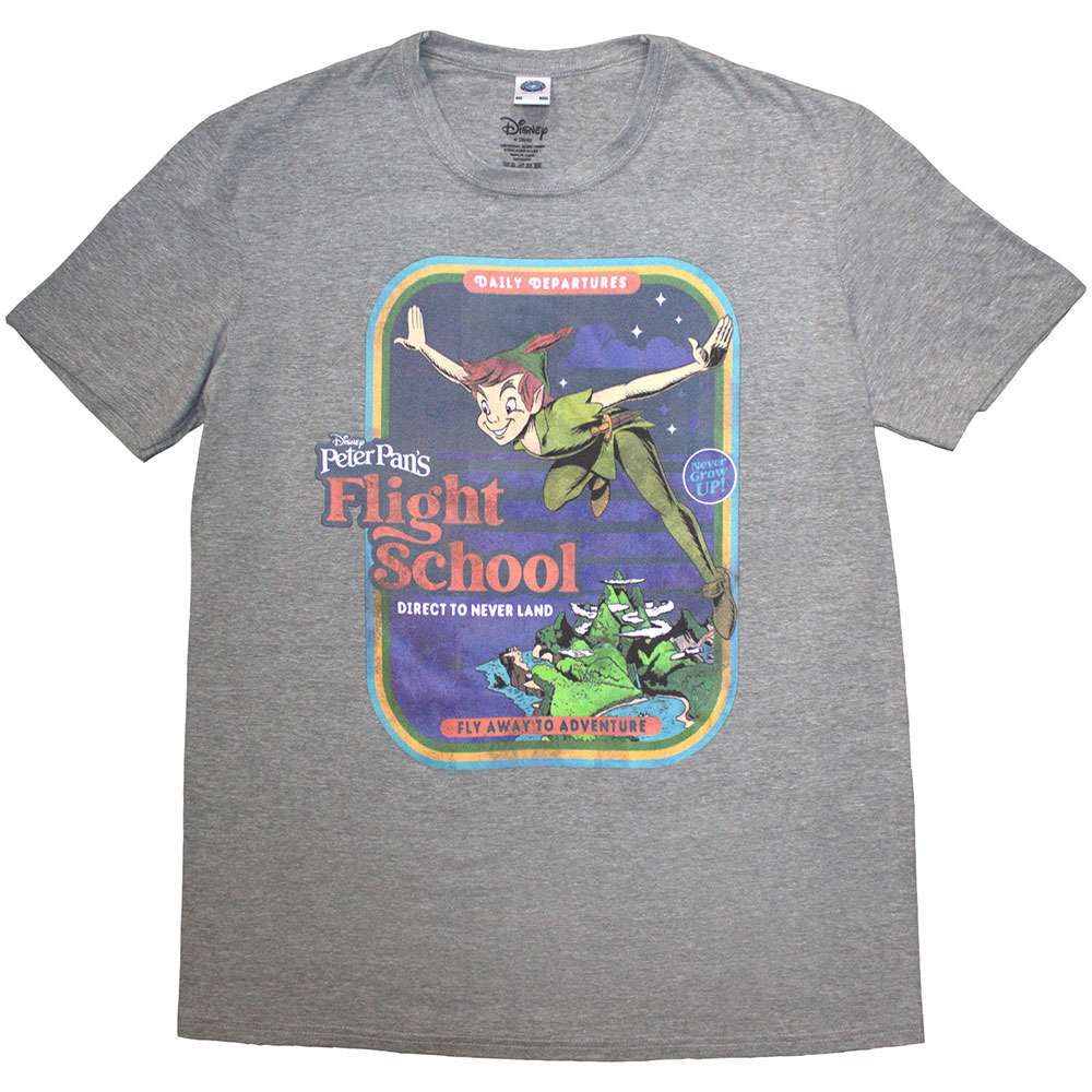 Disney Peter Pan - Flight School Herren TShirt - Grau